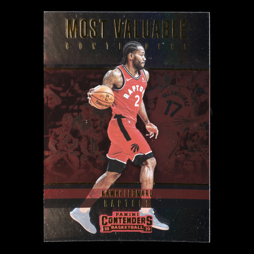 Kawhi Leonard 2018-19 Panini Contenders Most Valuable Contenders Raptors