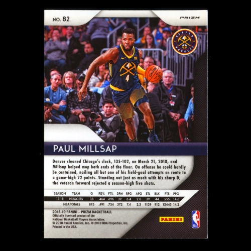 Paul Millsap 2018-19 Panini Prizm Prizms Hyper Nuggets