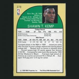 Shawn Kemp RC 1990-91 Hoops Rookie Supersoncis