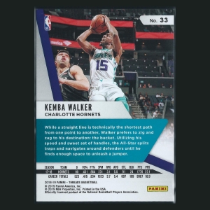 Kemba Walker 2018-19 Threads Premium Mavericks 190/199