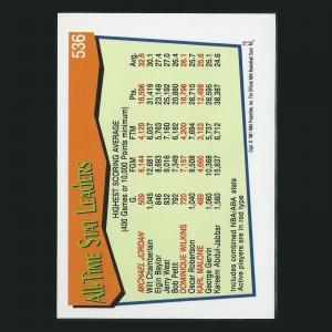 Michael Jordan 1991-92 Hoops All-Time Active Leader Scoring Avg. Bulls