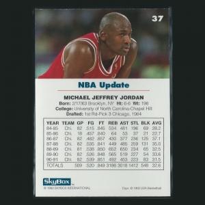 Michael Jordan 1991-92 Skybox NBA Update USA Bulls