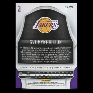 Svi Mykhailiuk RC 2018-19 Certified Rookie Lakers