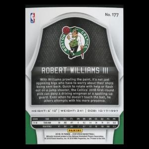 Robert Williams III RC 2018-19 Certified Rookie Celtics