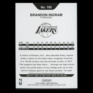Brandon Ingram 2018-19 Hoops Green Lakers 11/99