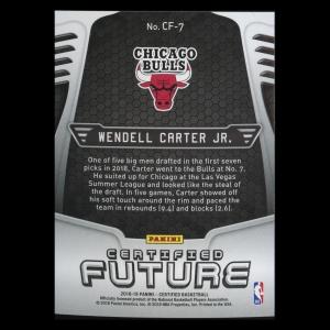 Wendell Carter Jr. RC 2018-19 Certified Future Rookie Bulls