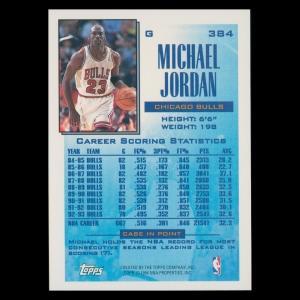 Michael Jordan 1994-95 Topps Reigning Scoring Leader Bulls