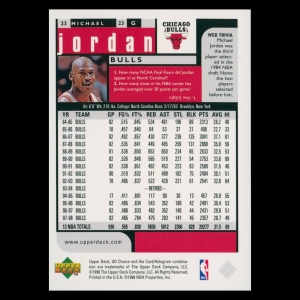 Michael Jordan 1998-99 UD Choice Preview Bulls