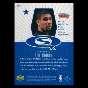 Tim Duncan 1998-99 UD Choice Starquest Blue Spurs