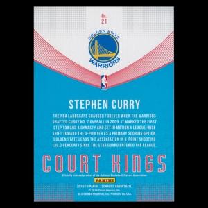 Stephen Curry 2018-19 Donruss Court Kings Warriors