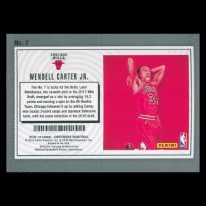 Wendell Carter Jr. 2018-19 Contenders Lottery Ticket Bulls