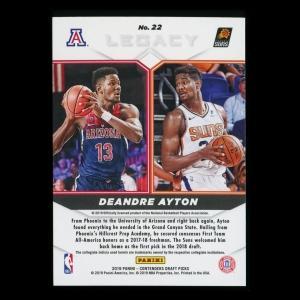 Deandre Ayton 2019 Contenders Draft Picks Legacy Suns