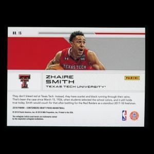 Zhaire Smith RC 2018 Contenders Draft Picks Rookie School Colors 76ers
