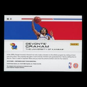 DeVonte Graham 2018-19 Contenders Draft Picks School Colors Wildcats/Hornets