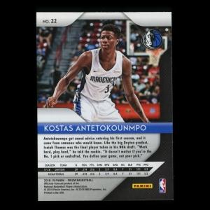 Kostas Antetokounmpo RC 2018-19 Prizm Rookie Mavericks