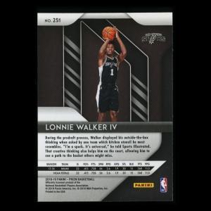 Lonnie Walker IV RC 2018-19 Prizm Rookie Spurs