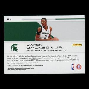 Jaren Jackson Jr. RC 2018 Contenders Draft Picks Rookie School Colors Grizzlies 