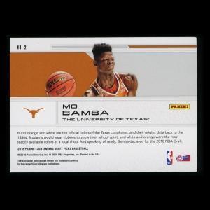 Mo Bamba RC 2018 Contenders Draft Picks Rookie School Colors Magic