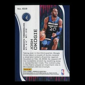 Josh Okogie RC 2018-19 Chronicles Rookie & Stars Timberwolves