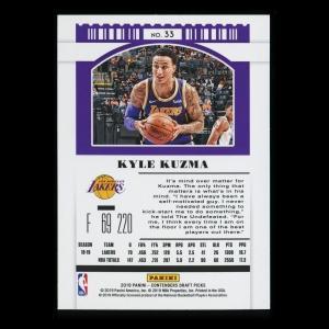 Kyle Kuzma 2019 Contenders Draft Picks Draft Ticket Blue Foil Lakers