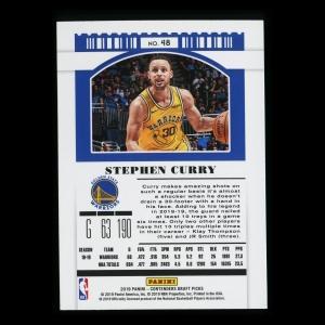 Stephen Curry 2019 Contenders Draft Picks Draft Ticket Blue Foil Warriors