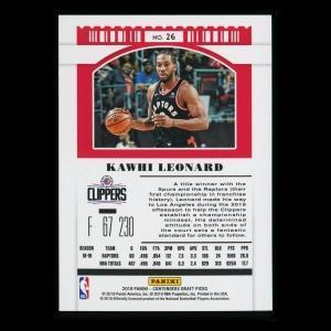 Kawhi Leonard 2019 Contenders Draft Picks Draft Ticket Blue Foil Clippers