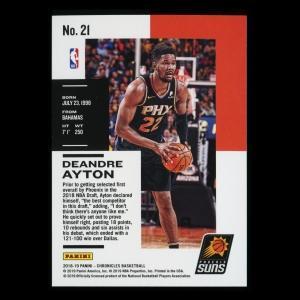 DeAndre Ayton RC 2018-19 Chronicles Rookie Suns