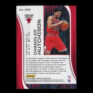 Chandler Hutchison RC 2018-19 Chronicles Rookie & Stars Bulls