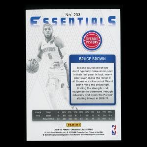 Bruce Brown RC 2018-19 Chronicles Essentials Rookie Pistons