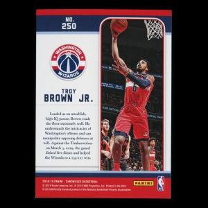 Troy Brown Jr. RC 2018-19 Chronicles Marquee Pink Wizards