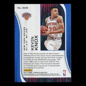 Kevin Knox RC 2018-19 Chronicles Rookie & Stars Knicks
