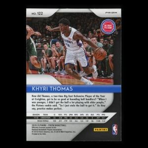 Khyri Thomas RC 2018-19 Prizm Silver Rookie Pistons