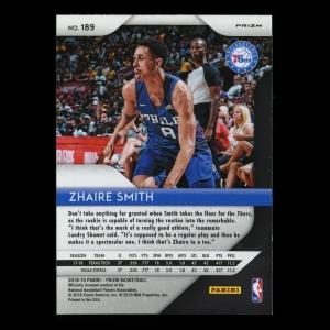 Zhaire Smith RC 2018-19 Prizm Green Rookie 76ers