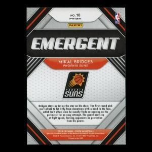 Mikal Bridges RC 2018-19 Prizm Emergent Silver Suns