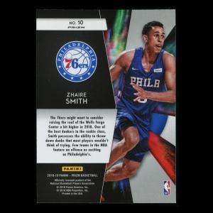 Zhaire Smith RC 2018-19 Prizm Freshman Phenoms 76ers