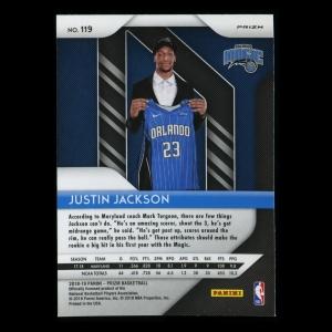 Justin Jackson RC 2018-19 Prizm Pink Cracked Ice Rookie Magic