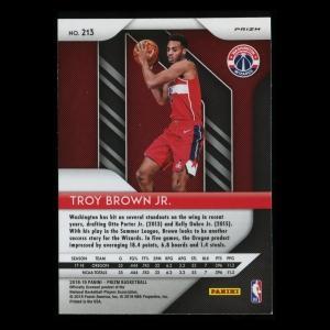 Troy Brown Jr. 2018-19 Prizm Red Wave Wizards