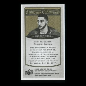 Ben Simmons RC Goodwin Champions Mini  Rookie 76ers