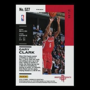 Gary Clark RC 2018-19 Chronicles Purple Rookie Rockets 05/49