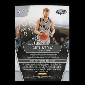 Davis Bertans RC 2016-17 Threads Rookie Spurs