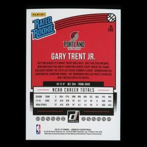 Gary Trent Jr. RR 2018-19 Donruss Rated Rookie Trail Blazers