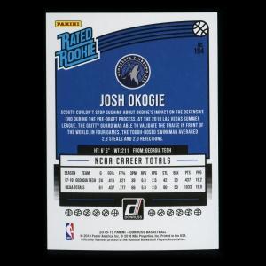 Josh Okogie RR 2018-19 Donruss Rated Rookie Timberwolves