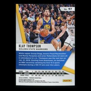 Klay Thompson 2018-19 Threads Dazzle Warriors