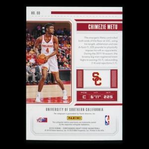 Chimezie Metu RC 2018 Contenders Draft Picks College Ticket Rookie Auto Spurs/Trojans