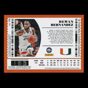 Dewan Hernandez 2019 Contenders Draft Picks Draft Ticket Raptors 31/99