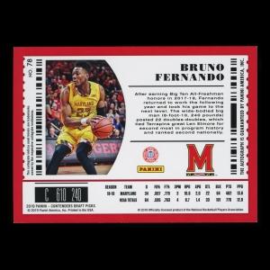 Bruno Fernando 2019 Contenders Draft Picks College Ticket Auto Hawks