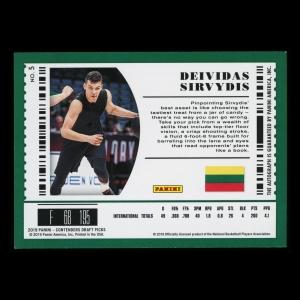 Deivida Sirvyois 2019 Contenders Draft Picks International Ticket Auto Pistons
