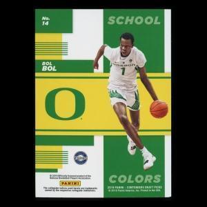 Bol Bol RC 2019 Contenders Draft Picks Rookie School Colors Ducks/Nuggets