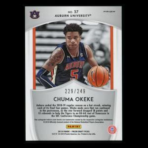 Chuma Okeke RC 2019-20 Prizm Draft Picks Crusade Green & Yellow Rookie Tigers | Magic 229/249