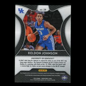 Keldon Johnson RC 2019-20 Prizm Draft Picks Rookie Wildcats | Spurs